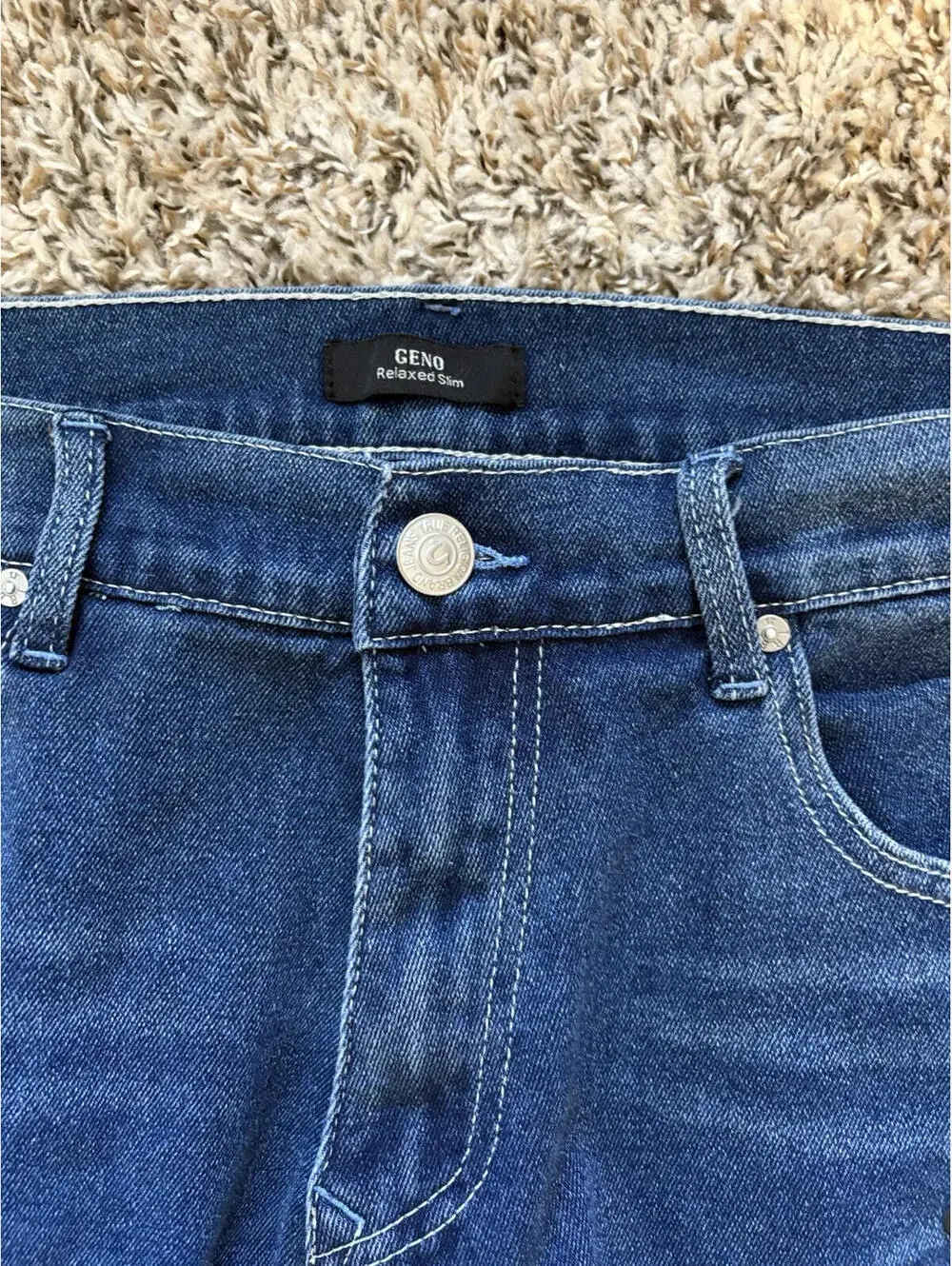True Religion Geno Relaxed Slim Flap Jeans Men’s Size 36x32 Harmonious Wash NWT